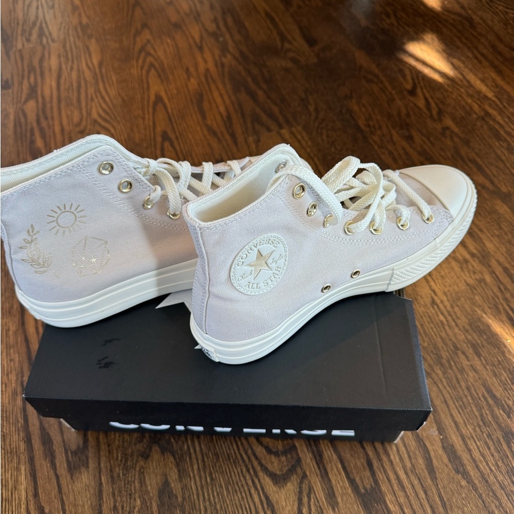 Converse Chuck Taylor All Star Platform Desert Sand Light Gold Women's Size 8 - Picture 8 of 9